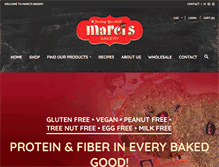 Tablet Screenshot of marcisbakery.com